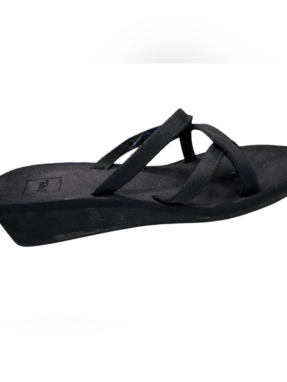 TEVA  Women's Mush Mandalyn Wedge Ola Sandals Shoes Black Size 7 - Picture 4 of 7